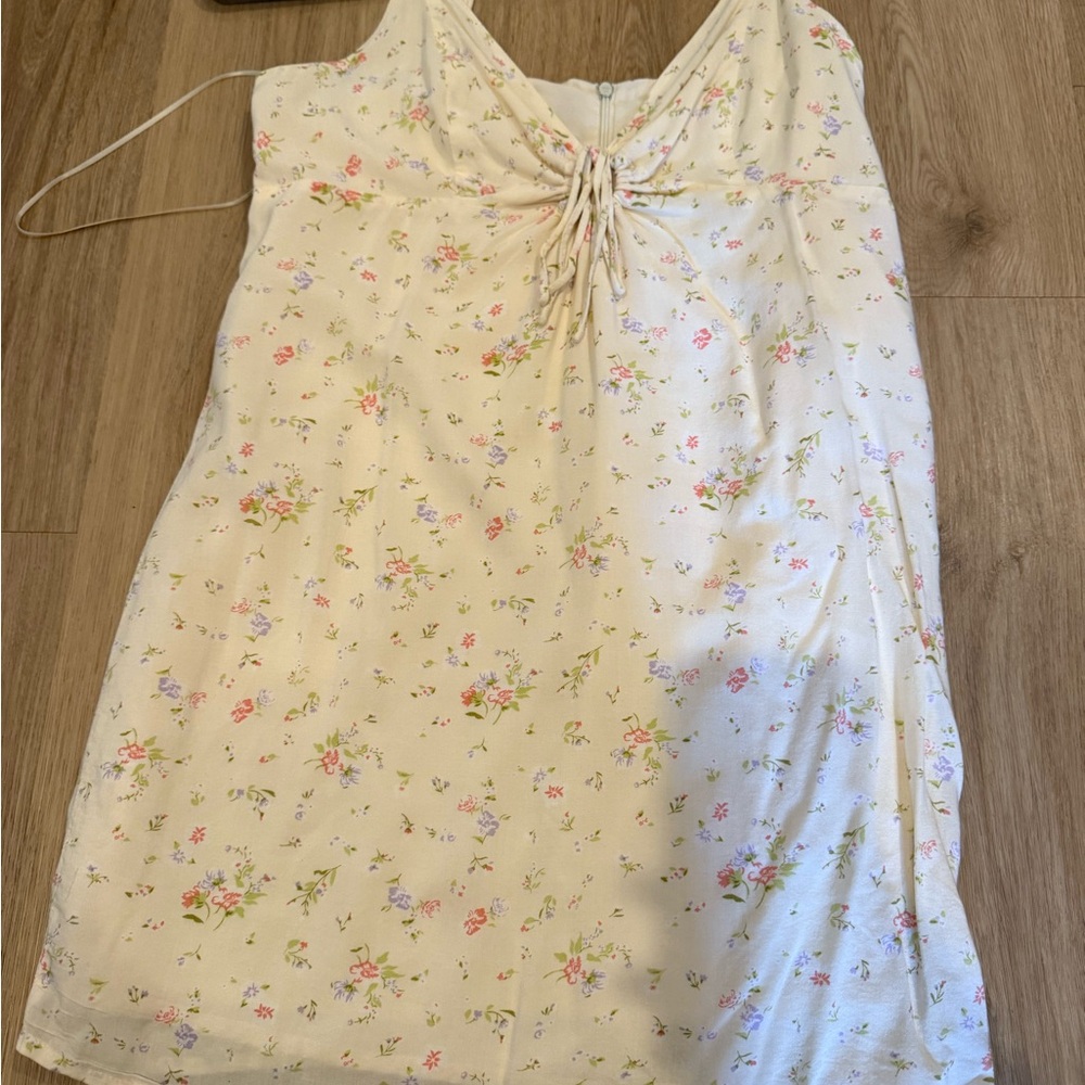 La Hearts Cream Floral Dress